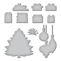 Retro Holiday Etched Dies by Simon Hurley
