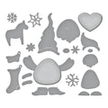 Gnome Hugs Etched Dies from the Holiday Hugs Collection by Stampendous