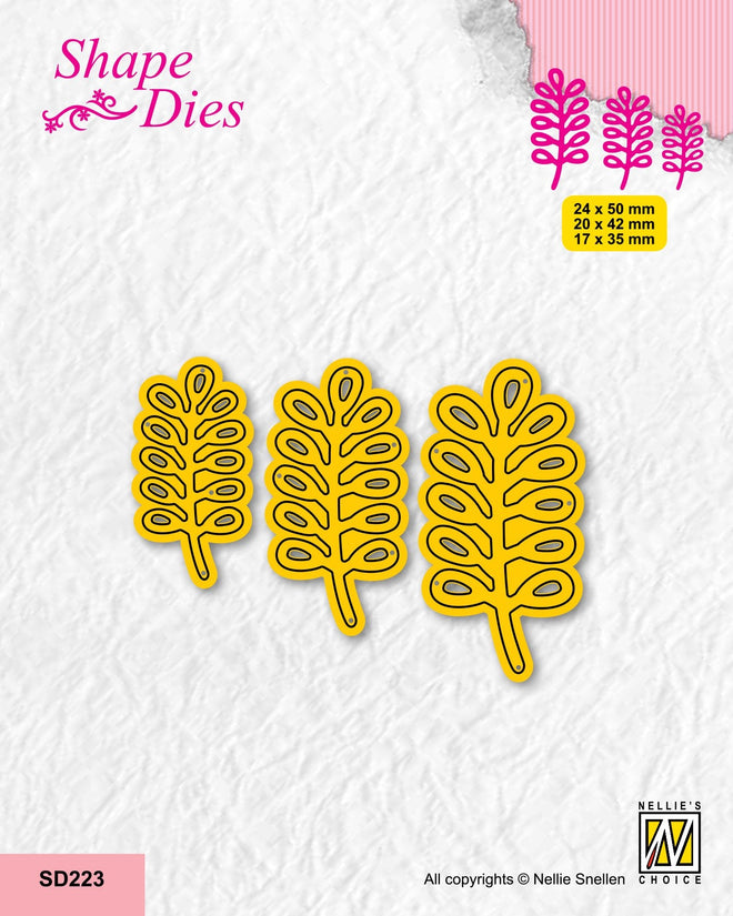 Nellie's Choice Shape Die - Set Of 3 Branches-2