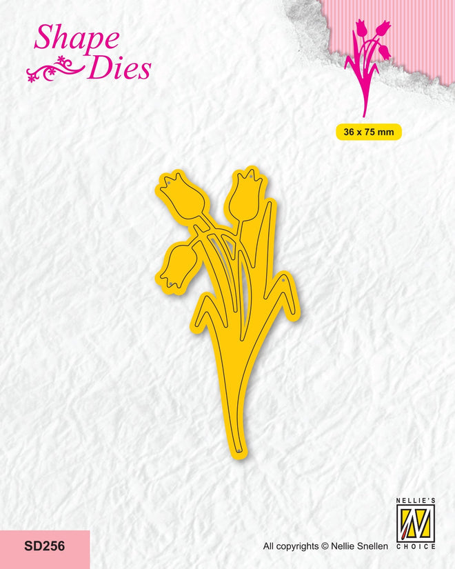 Nellie's Choice Shape Die - Garden - Tulips