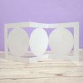 Luxury Shaped Card Blanks & Envelopes - Trio Circle Panel
