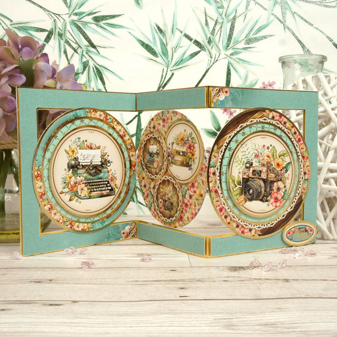 Luxury Shaped Card Blanks & Envelopes - Trio Circle Panel