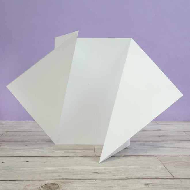 Luxury Shaped Card Blanks & Envelopes - Side Twist Gatefold