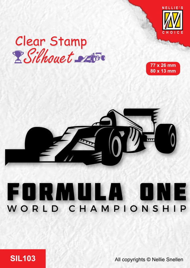 Nellie's Choice Clear Stamp Silhouette - Formula One Series-2
