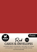 SL Cards & Envelopes Christmas Red Consumables 20 Pieces
