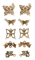 SL Metal Charms Butterfly Consumables 10 PC