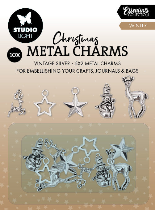 SL Metal Charms Winter Elements Essentials 10 Pieces