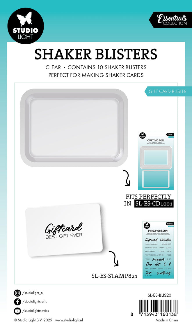 SL Shaker Blister Gift Card Blister Essentials 10 Pieces