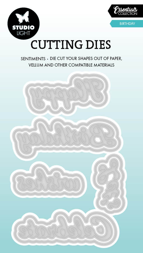 SL Cutting Die Birthday Essentials 77x86x1mm 10 Pieces