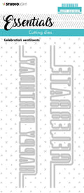 SL Cutting Die Celebration Sentiments Essentials 58x152x1mm 4 PC nr.215