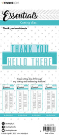 SL Cutting Die Thank You Sentiments Essentials 60x152x1mm 4 PC nr.218