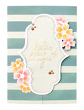 SL Cutting Die Classic Label Floral Essentials 95x122x1mm 2 PC nr.222
