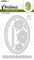 SL Cutting Dies Christmas Oval Shaker Essentials 96x138x1mm 6 PC nr.253
