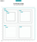 SL Cutting Dies Folded Card Square Essentials 270x135x1mm 9 PC nr.437