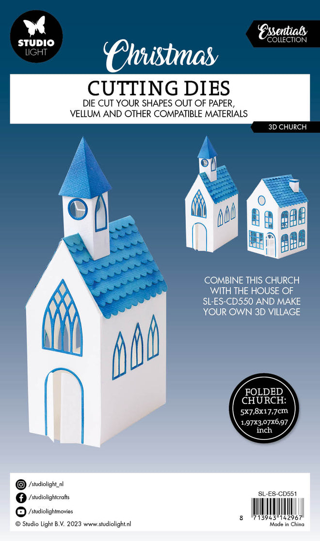 SL Cutting Dies 3D Church Essentials 139x202x1mm 14 PC nr.551