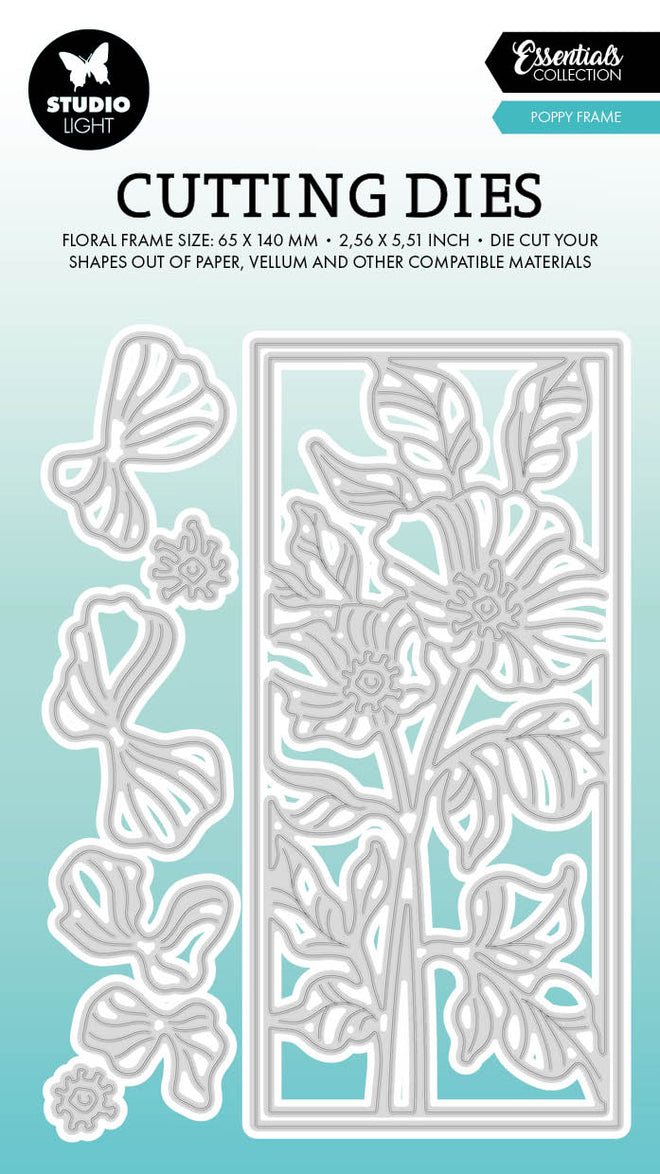 SL Cutting Dies Poppy Frame Essentials 101x142x1mm 8 PC nr.735