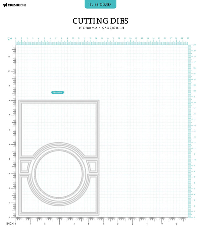 SL Cutting Die Circle Folding Card Shape Essentials 11 PC