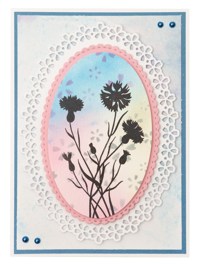 SL Cutting Die Floral Oval Essentials 10 PC