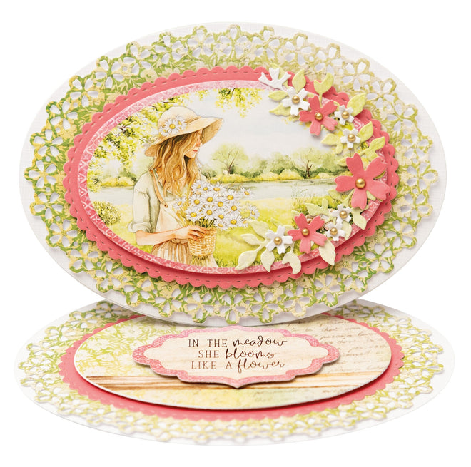 SL Cutting Die Floral Oval Essentials 10 PC