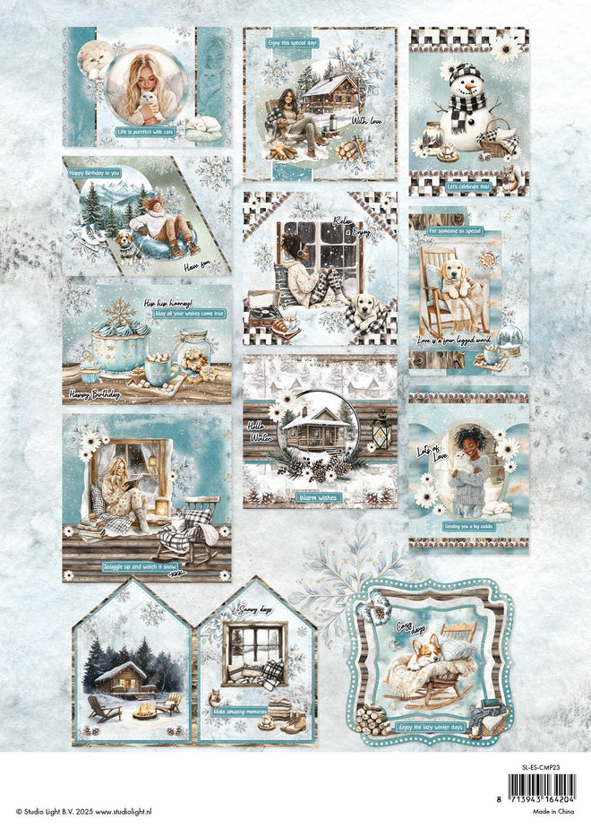 SL Card Making Pad Snowy Winter Days Essentials