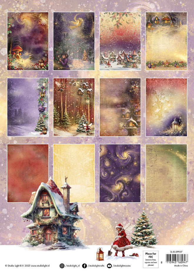 SL Designer Paper Pad Fairy Christmas Essentials 36 Sheets