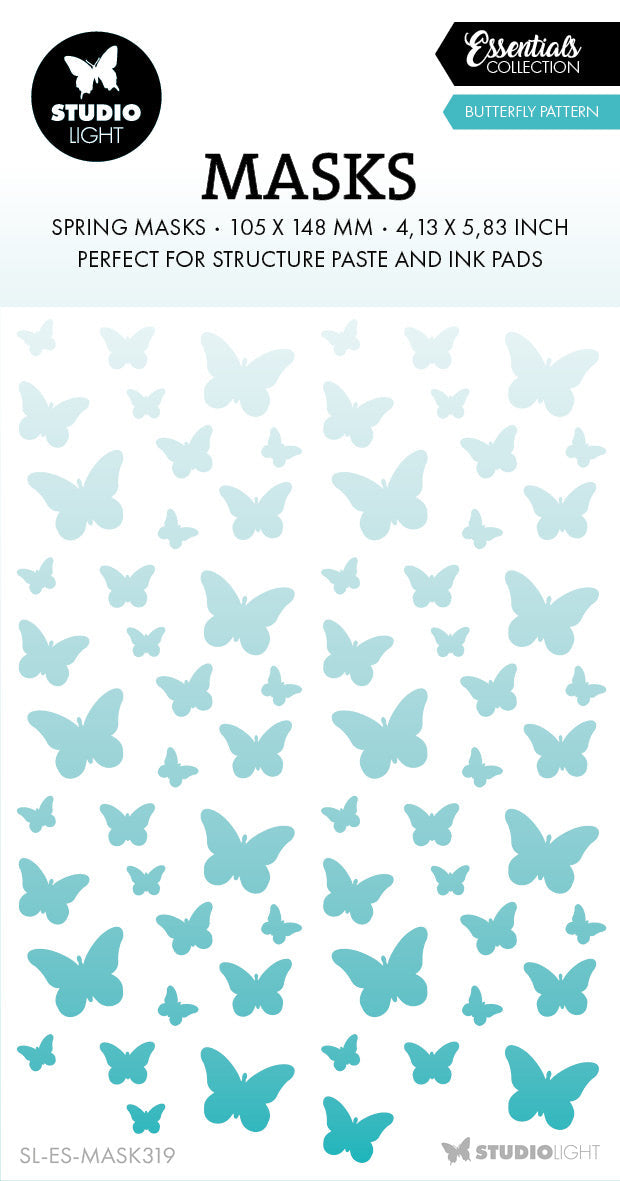 SL Mask Butterflies Background Essentials 1 PC
