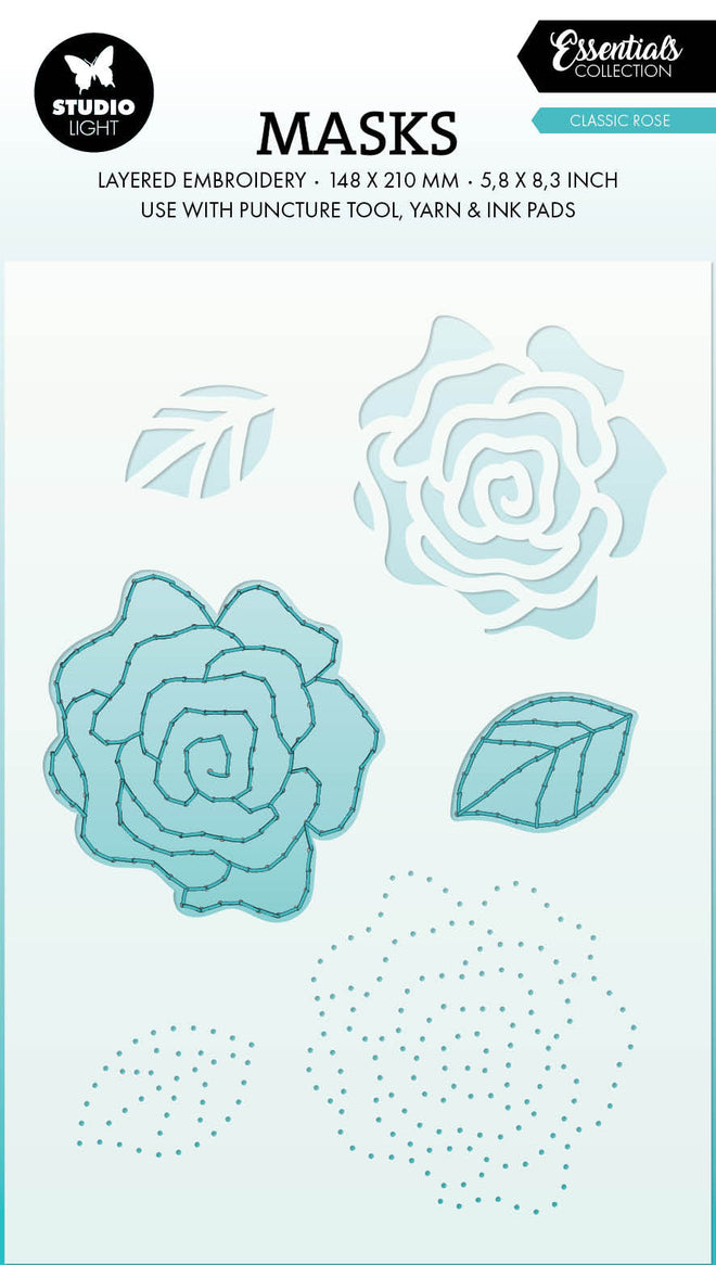 SL Mask Embroidery - Classic Rose Essentials 1 PC