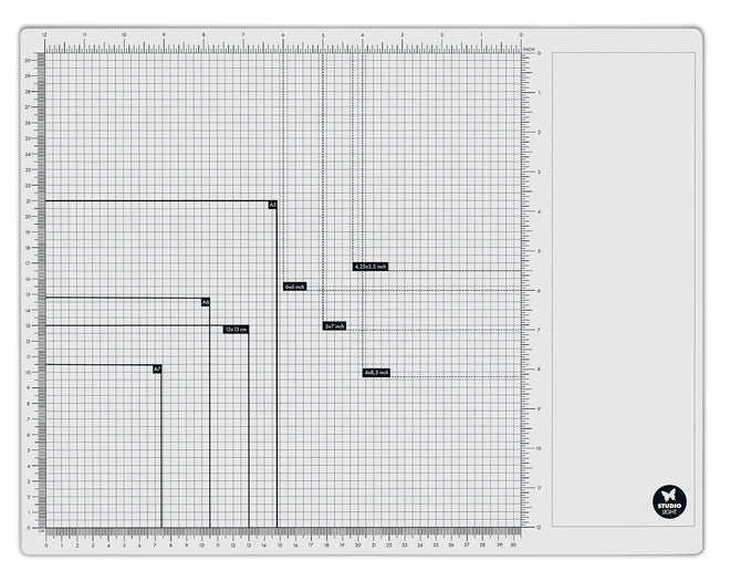 SL Magnetic Glass Mat 4 Magnets Included Essentials 450x350x10mm 1 PC nr.01