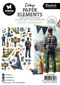 SL Paper Elements Denim Weekends Essentials 105x148x4mm 36 Pieces