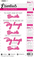 SL Stamps & Cutting Die Smile And Big Hugs Essentials 148x191x1mm 14 PC nr.41