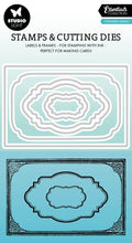 SL Stamp & Cutting Dies Ephemera Frames Essentials 100x138x3mm 9 PC nr.69