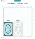 SL Stamp & Cutting Dies Ephemera Frames Essentials 100x138x3mm 9 PC nr.69