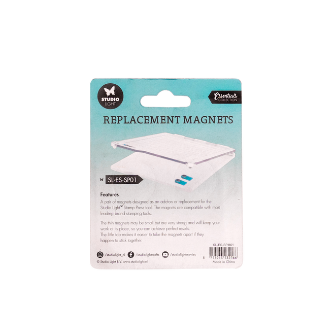 SL Stamp Press Magnets Essential Tools 45x23x3mm 2 PCS nr.01