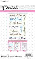 SL Clear Stamp Sentiments/Wishes - Home Essentials 105x148x3mm 1 PC nr.180