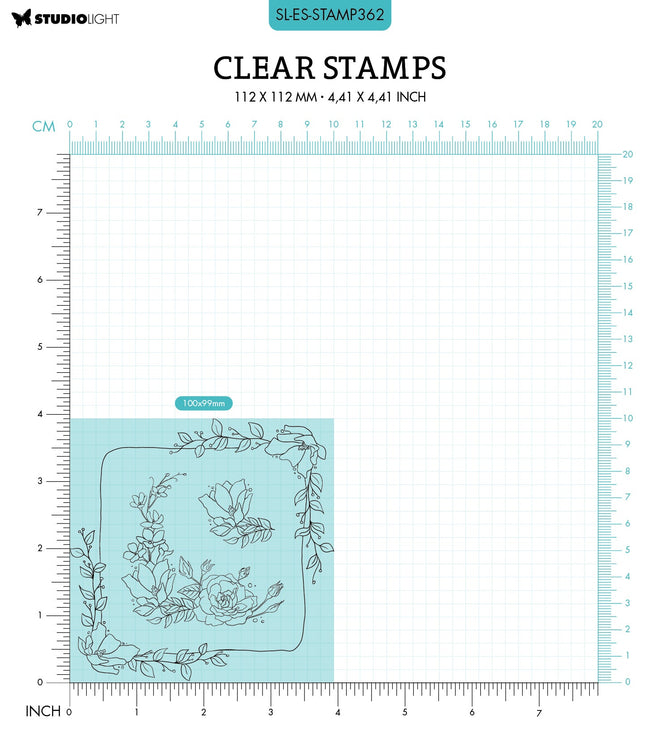 SL Clear Stamp Square Essentials 100x99x3mm 3 PC nr.362