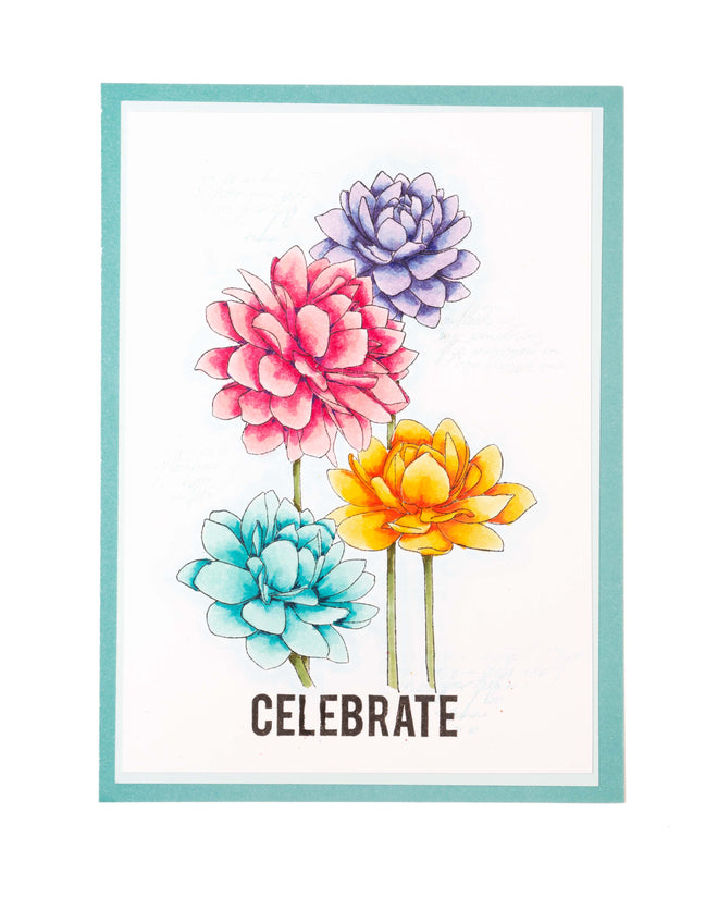 SL Clear Stamp Little Dahlias Essentials 93x136x3mm 1 PC nr.542