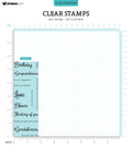 SL Clear Stamp Sentiments Essentials 46,2x142x3mm 13 PC nr.589