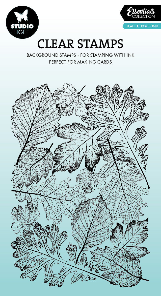 SL Clear Stamp Leaf Background Essentials 1 Piece