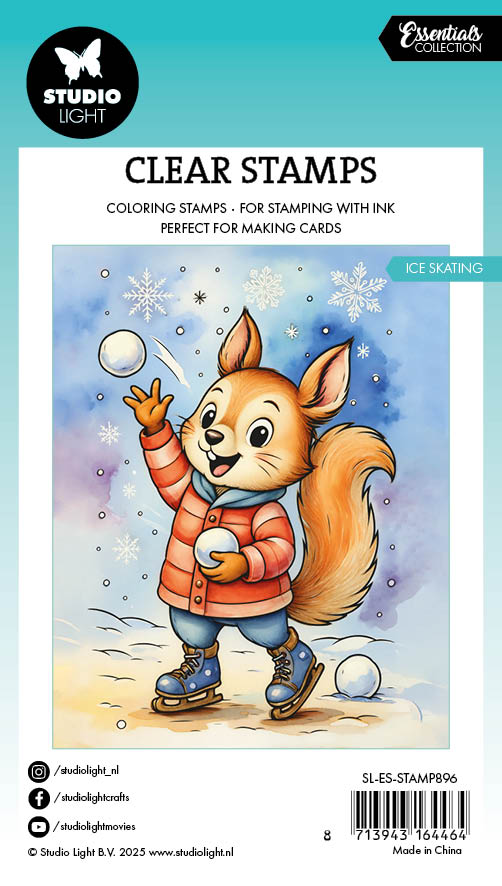 SL Clear Stamp Ice Skating Essentials 74x105x1mm 1 Pieces