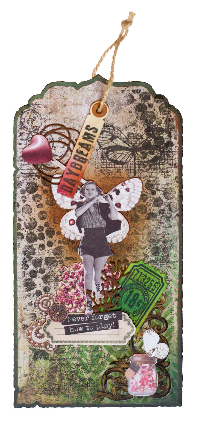 SL Mask Vintage Roses Grunge Collection 100x150x1mm 1 Pieces