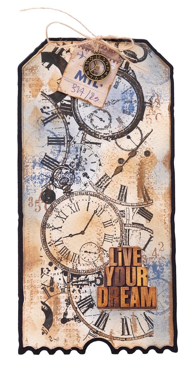 SL Cutting Die Tag Shapes Grunge Collection 6 PC