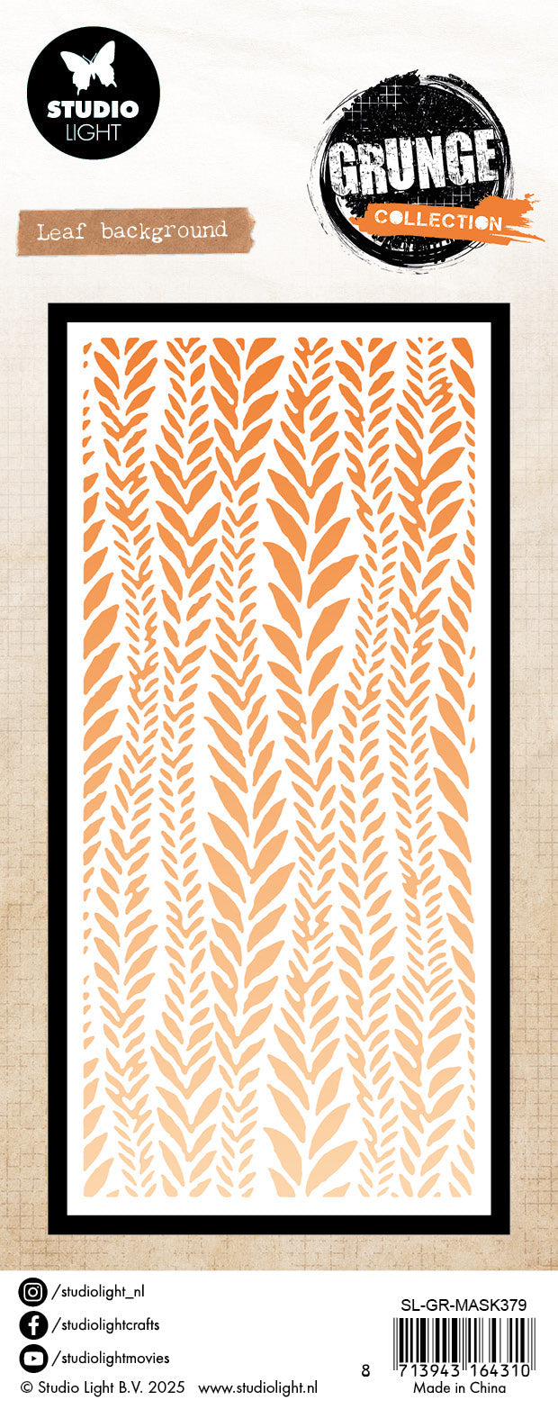 SL Mask Leaf Background Grunge Collection 100x150x1mm 1 Pieces