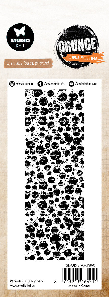 SL Clear Stamp Splash Background Grunge Collection 72x193.6x3mm 1 Pieces