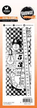 SL Clear Stamp Rulers & Lights Grunge Collection 1 PC