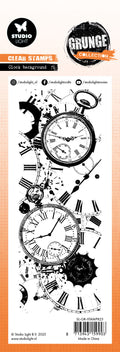 SL Clear Stamp Clock Background Grunge Collection 1 PC
