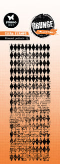 SL Clear Stamp Diamond Pattern Grunge Collection 1 PC