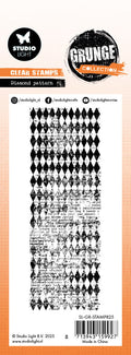 SL Clear Stamp Diamond Pattern Grunge Collection 1 PC