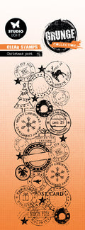 SL Clear Stamp Christmas Post Grunge Collection 1 Pieces