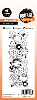 SL Clear Stamp Christmas Post Grunge Collection 1 Pieces