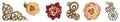 SL Clear Stickers Vintage Roses Grunge Collection 65x45x45mm 5 Meter